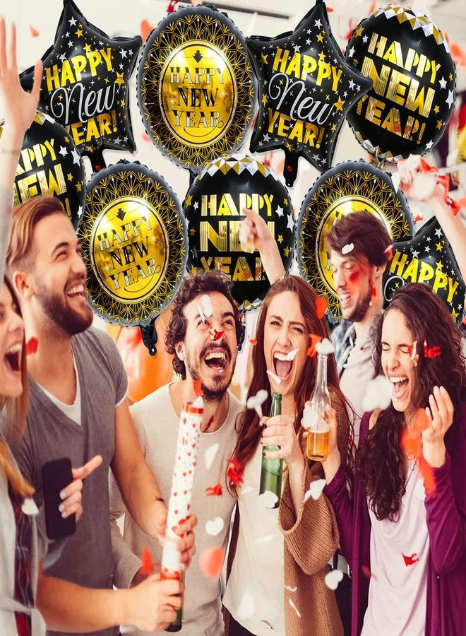 Tagberoy Black and Gold Happy New Year Balloons, 18 Inch New Years Balloons for 2026 New Year Decorations, New Years Eve Balloon for NewYears Eve Decorations - Image 4